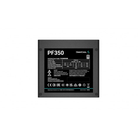 DEEPCOOL PF350 350W 80 PLUS Standard PSU, ATX12V V2.4, Black Deepcool | PF350 | 350 W - 3